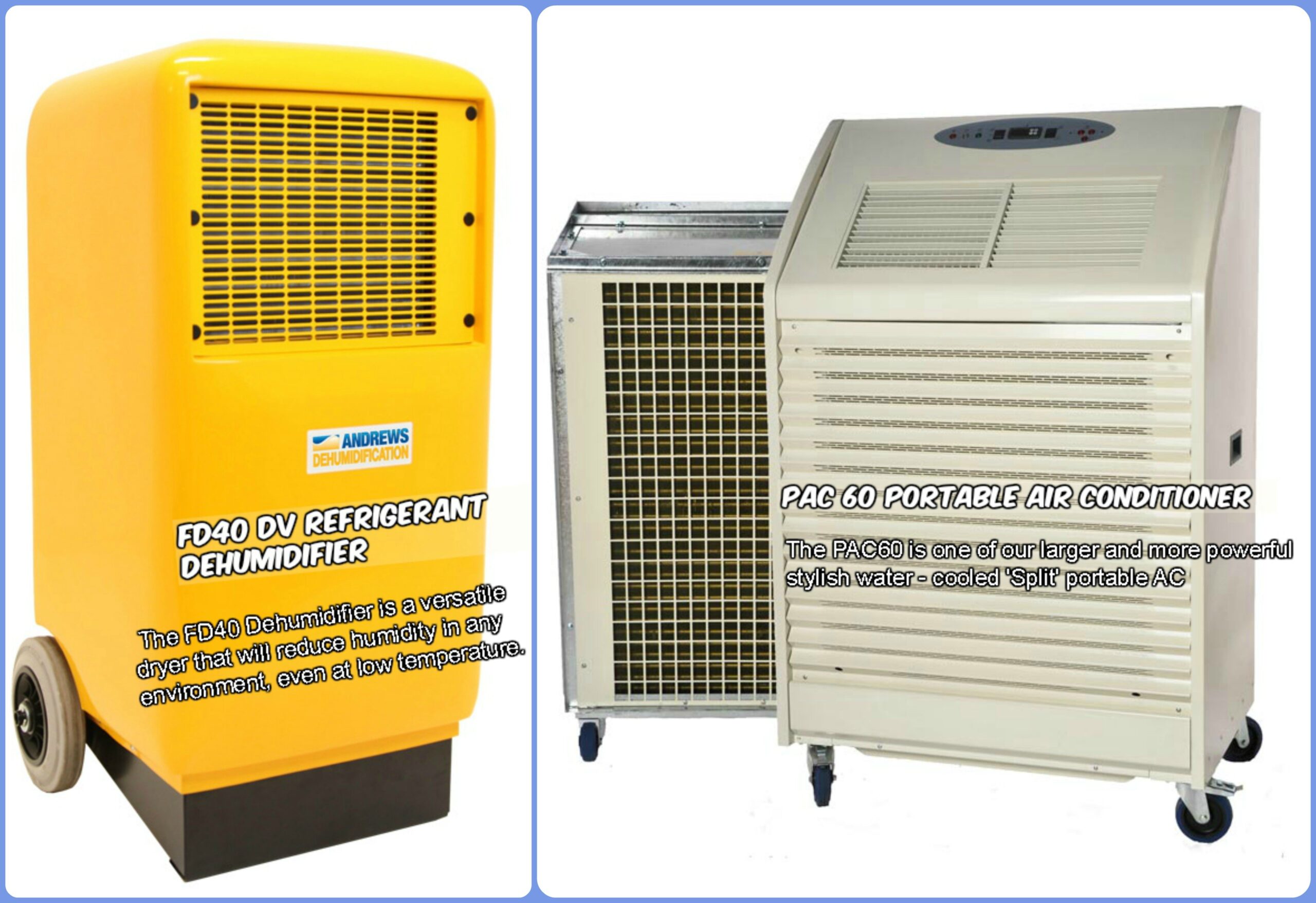 FD 40 and Pac60 Does Air Conditioning Unit helps remove Humidity at home?