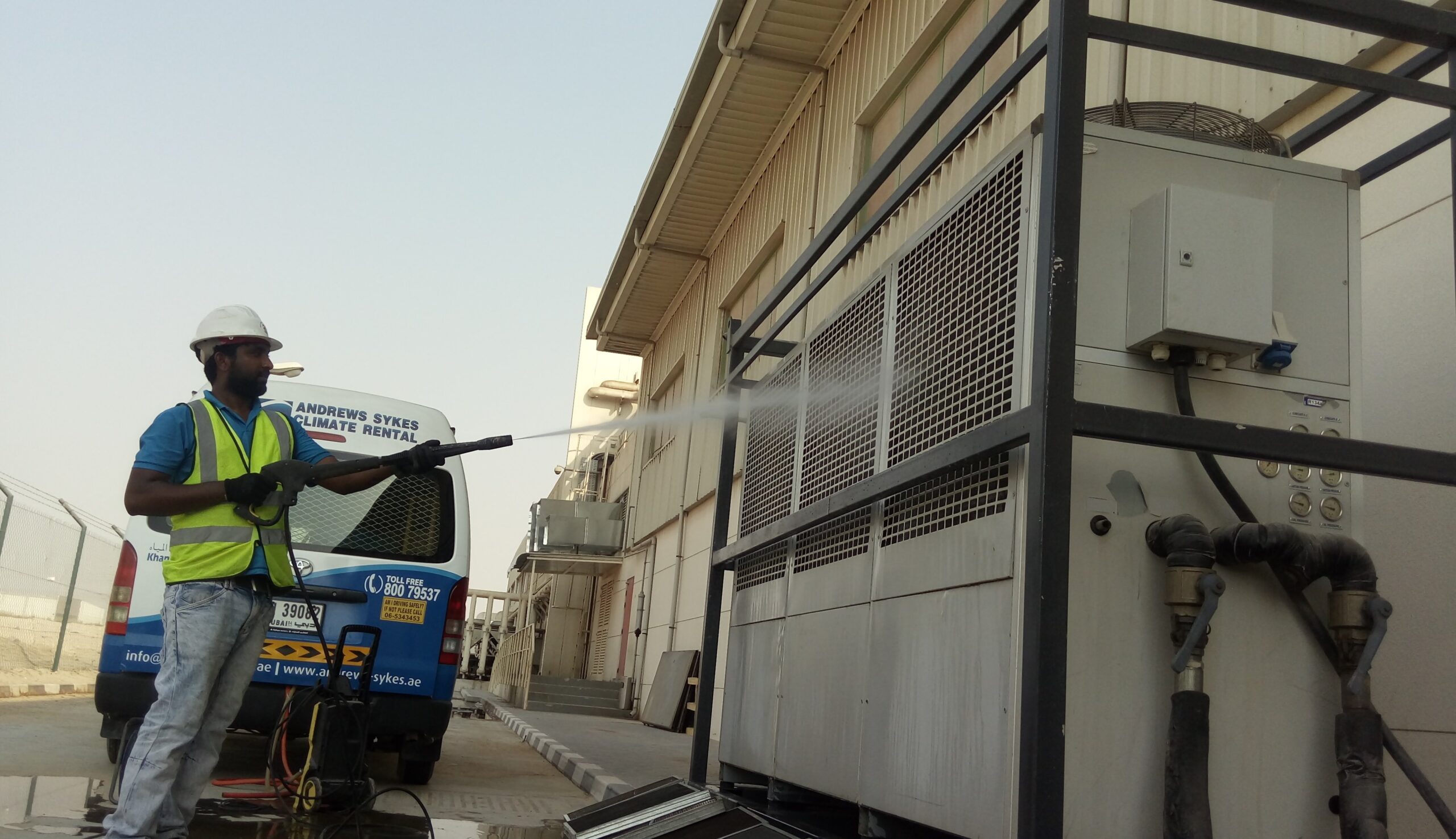 Service - Andrews Sykes Are you ready for winter? Andrews Sykes Climate Rental Middle East offer a Solution focused on Chiller Maintenance for your Existing Building.