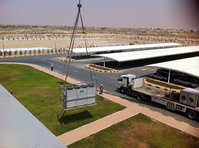 Chiller Delivery and Installation by Andrews Sykes Climate Rental